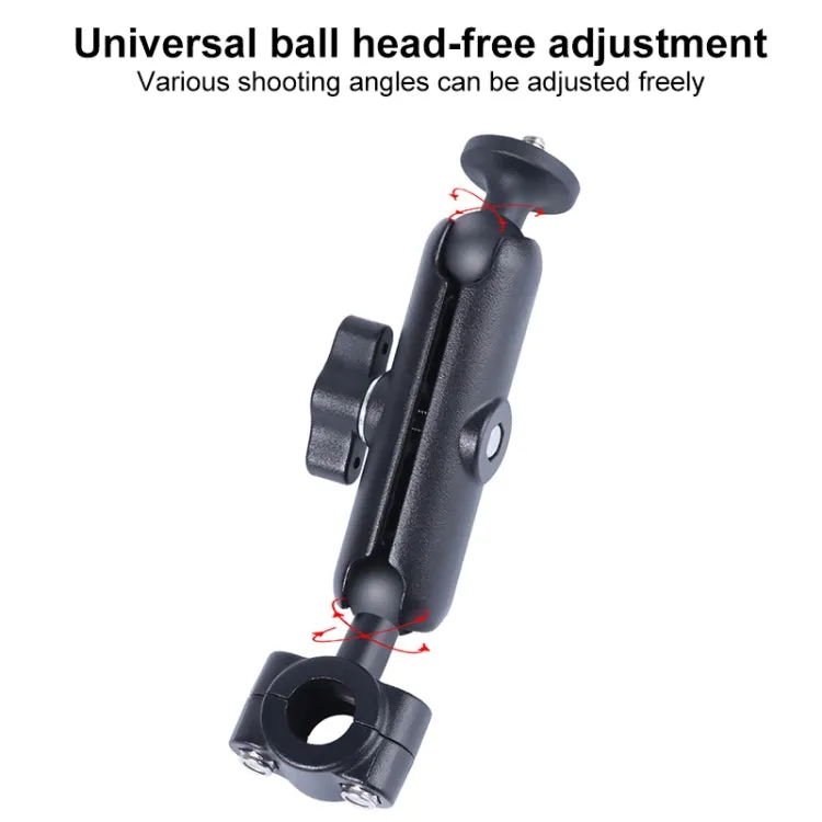 25mm Ballhead Car Front Seat Handlebar Fixed Mount Holder with Tripod Adapter & Screw for GoPro, Insta360, DJI and Other Action Cameras