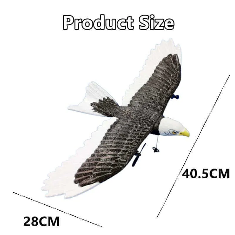 405mm Wingspan Eagle RC Aircraft - 2.4G Remote Control Foam Glider for Kids