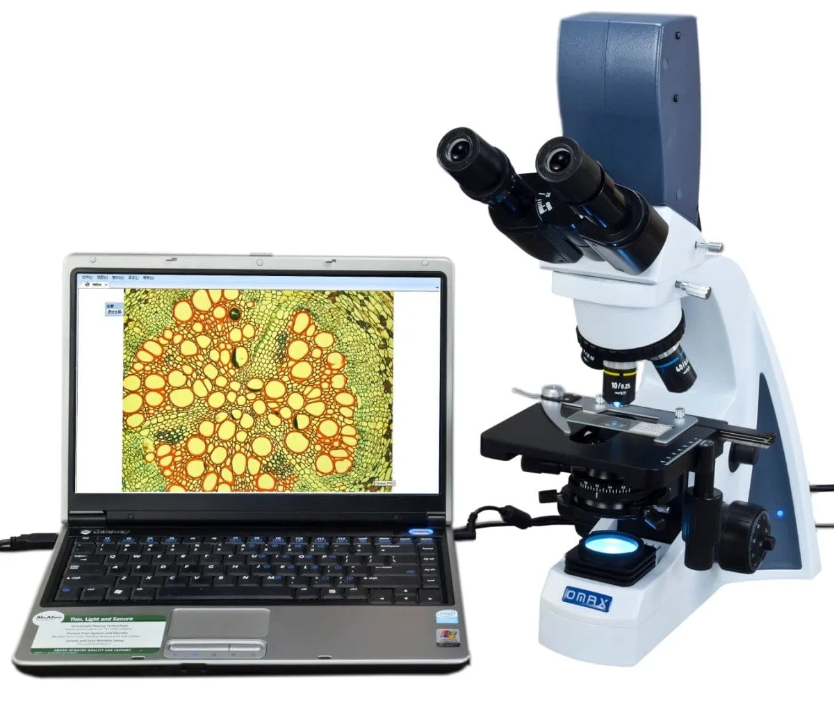 40X-2000X Infinity-corrected 5MP Digital Integrated Microscope with LED Illumination