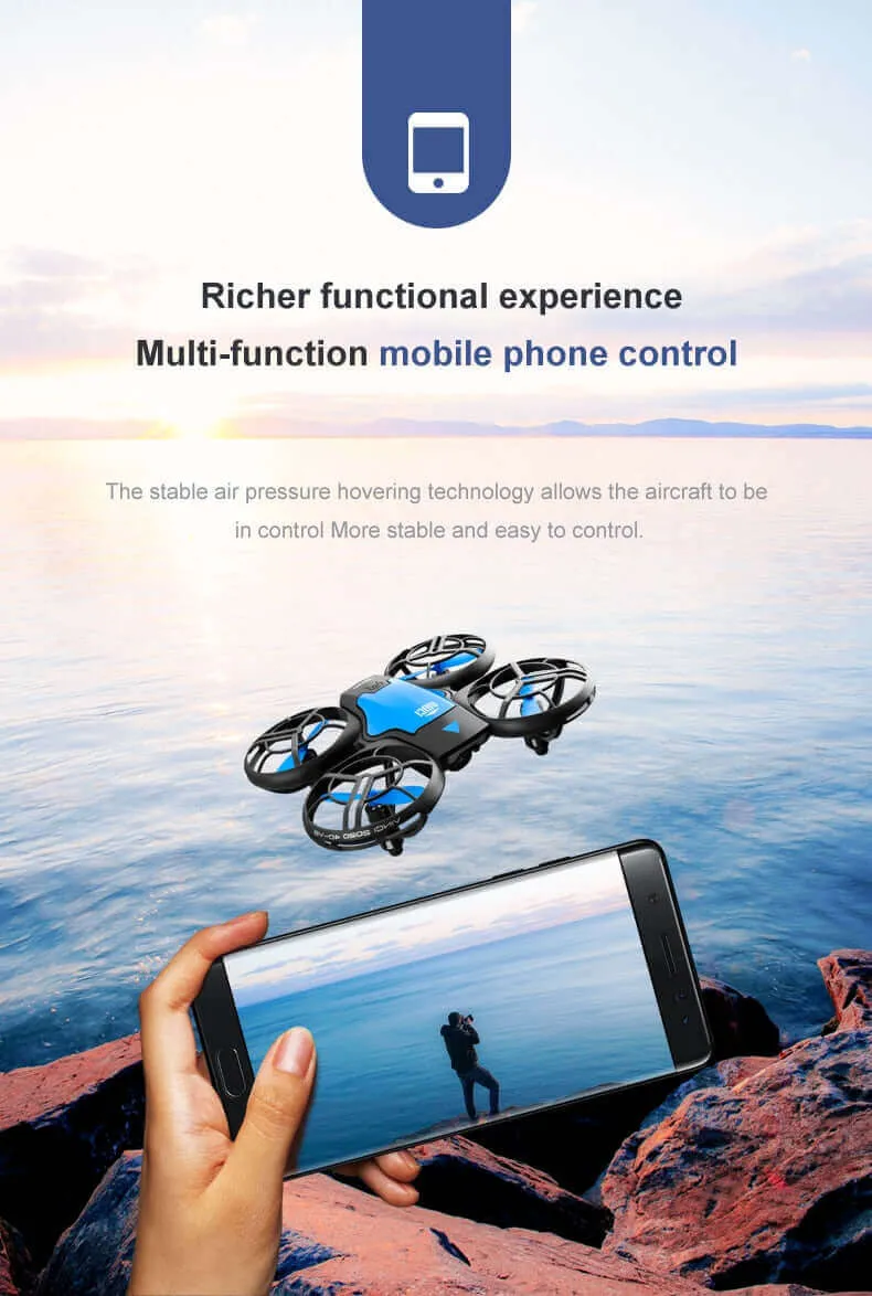 4DRC V8 Mini Drone - 4K HD Camera, WiFi FPV, Altitude Hold, Professional Helicopter Toy