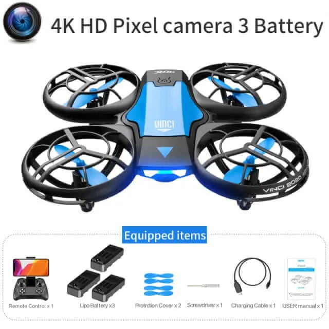 4DRC V8 Mini Drone - 4K HD Camera, WiFi FPV, Altitude Hold, Professional Helicopter Toy