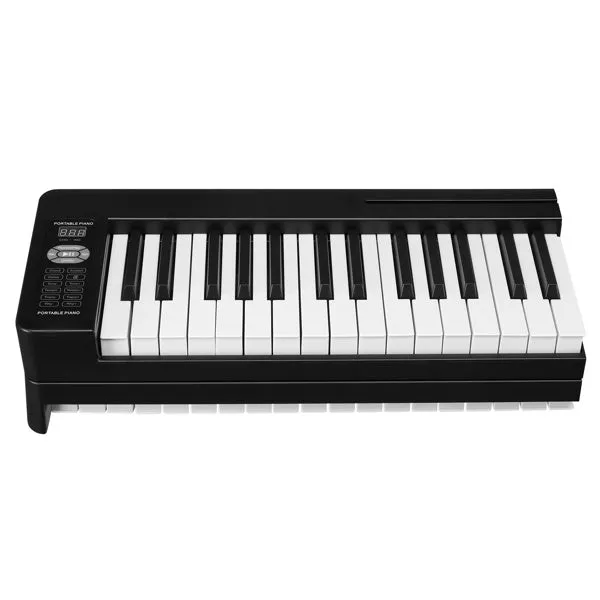 61 Key Foldable Electric Digital Piano with USB/MIDI and Bluetooth, Double Speakers and Sustain Pedal