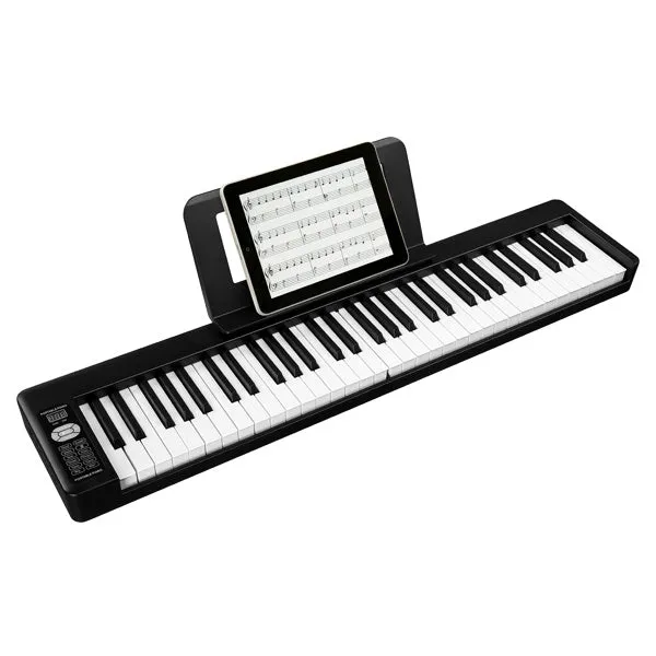 61 Key Foldable Electric Digital Piano with USB/MIDI and Bluetooth, Double Speakers and Sustain Pedal