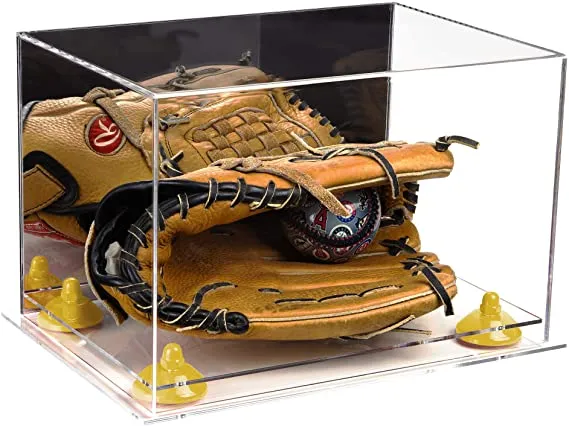 Acrylic Baseball Glove Display Case - Mirror No Wall Mounts  ((A018/V40))