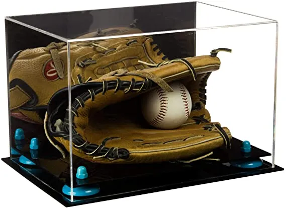 Acrylic Baseball Glove Display Case - Mirror No Wall Mounts  ((A018/V40))