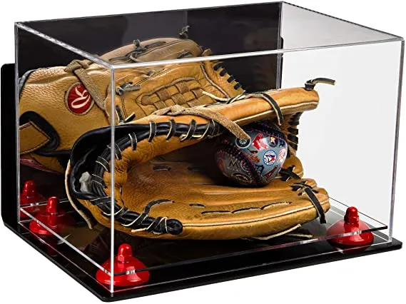 Acrylic Baseball Glove Display Case - Mirror Wall Mounts ((A018/V40))