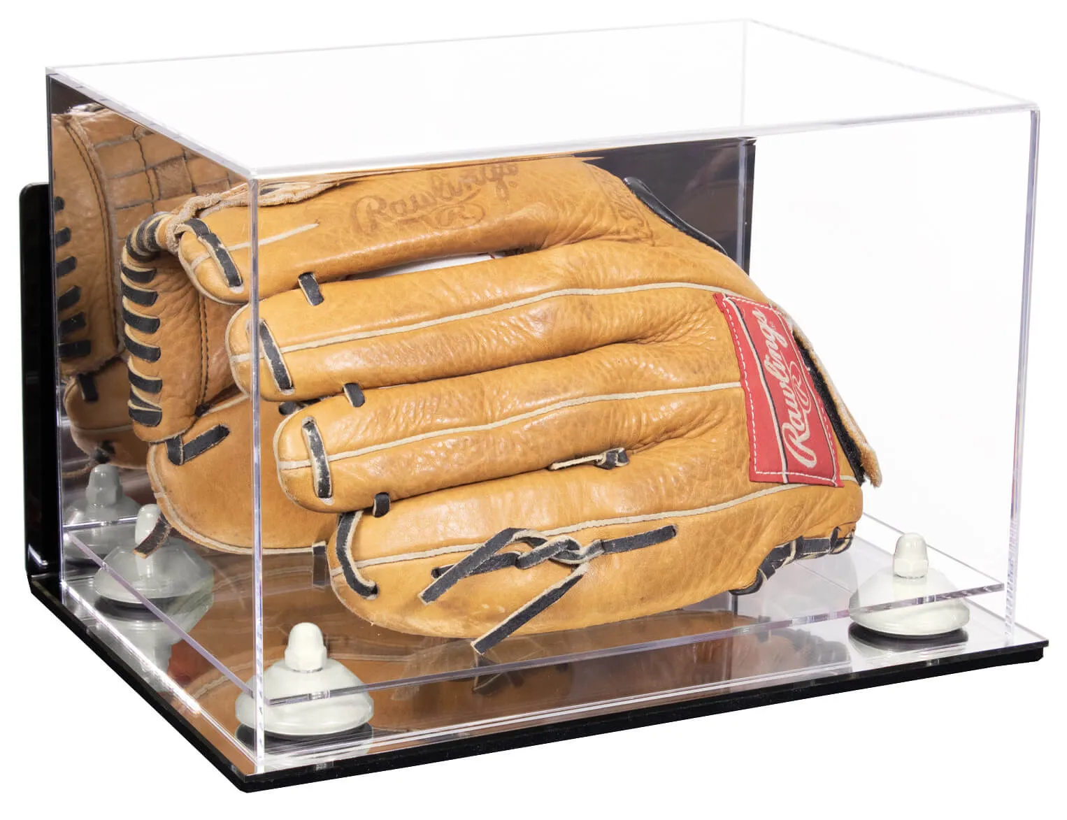 Acrylic Baseball Glove Display Case - Mirror Wall Mounts ((A018/V40))