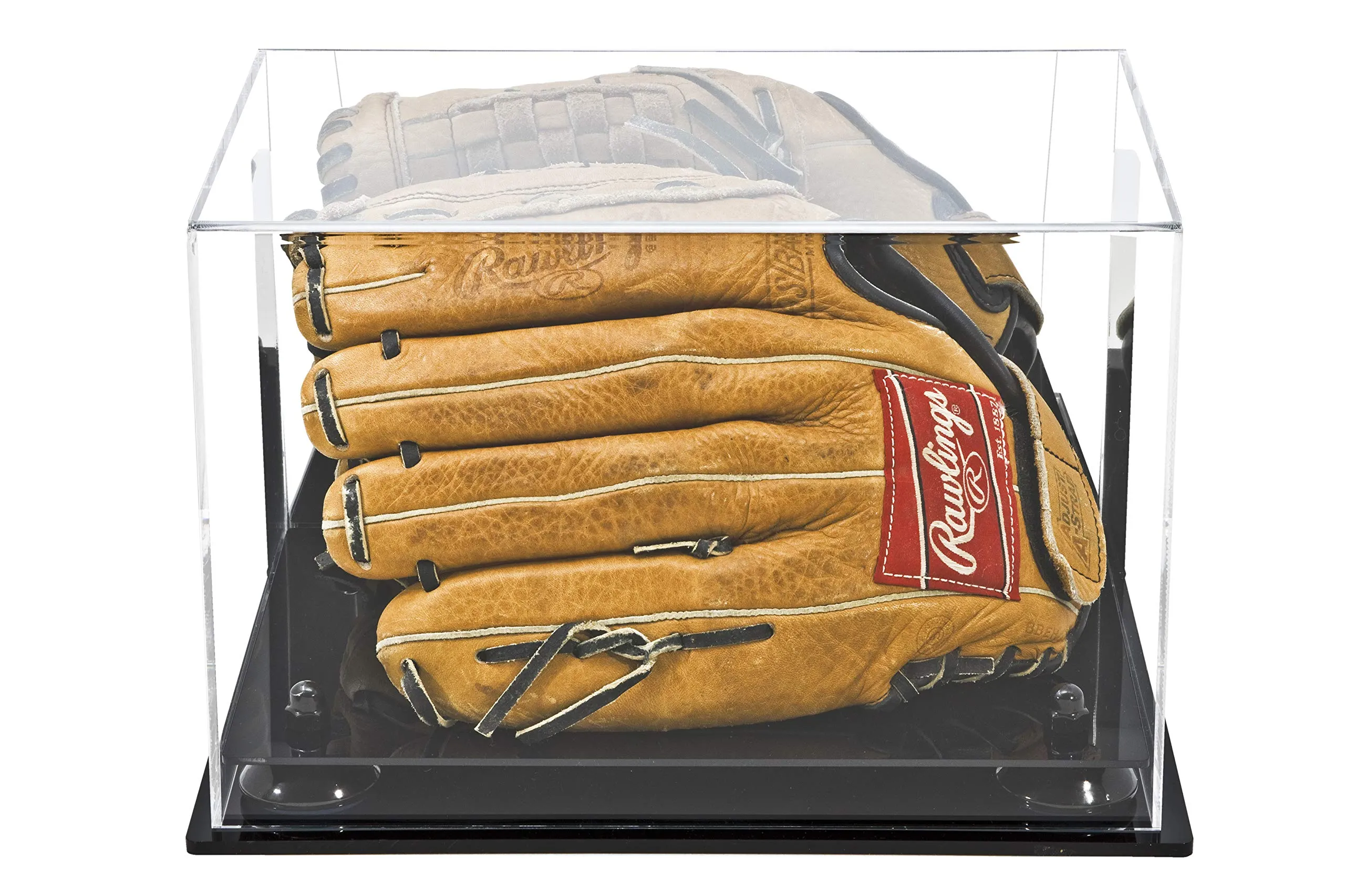 Acrylic Baseball Glove Display Case - Mirror Wall Mounts ((A018/V40))