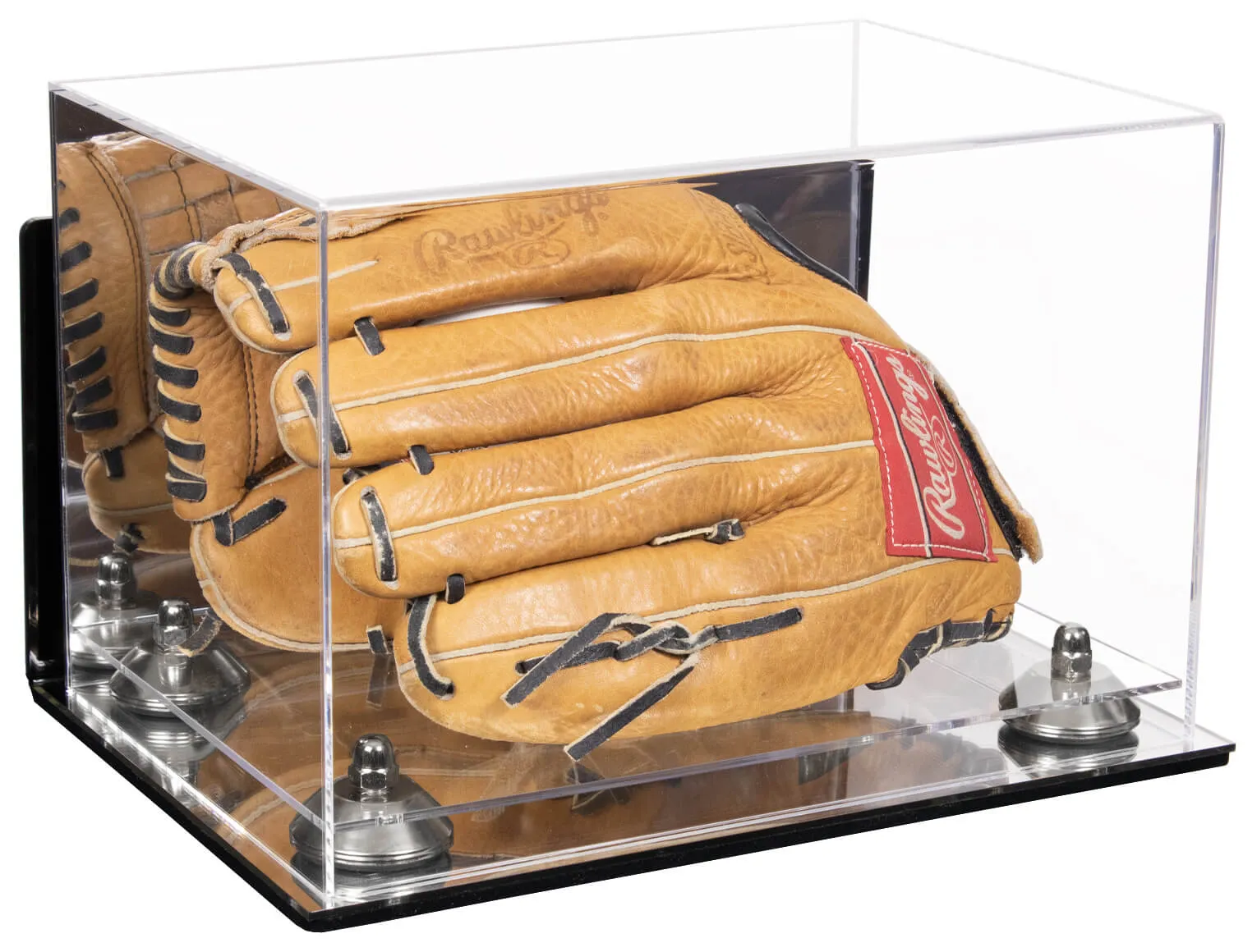 Acrylic Baseball Glove Display Case - Mirror Wall Mounts ((A018/V40))