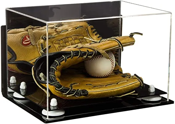 Acrylic Baseball Glove Display Case - Mirror Wall Mounts ((A018/V40))