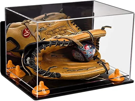 Acrylic Baseball Glove Display Case - Mirror Wall Mounts ((A018/V40))