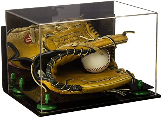 Acrylic Baseball Glove Display Case - Mirror Wall Mounts ((A018/V40))