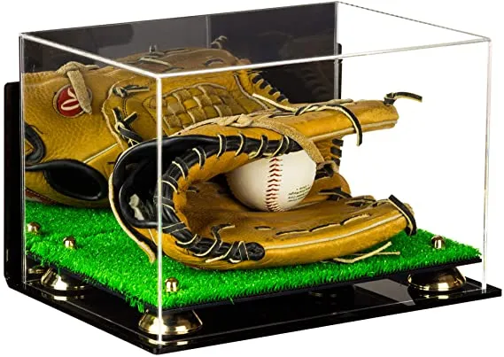 Acrylic Baseball Glove Display Case - Mirror Wall Mounts ((A018/V40))