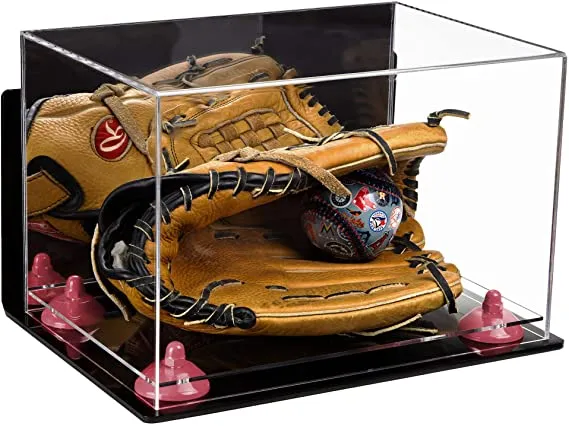 Acrylic Baseball Glove Display Case - Mirror Wall Mounts ((A018/V40))