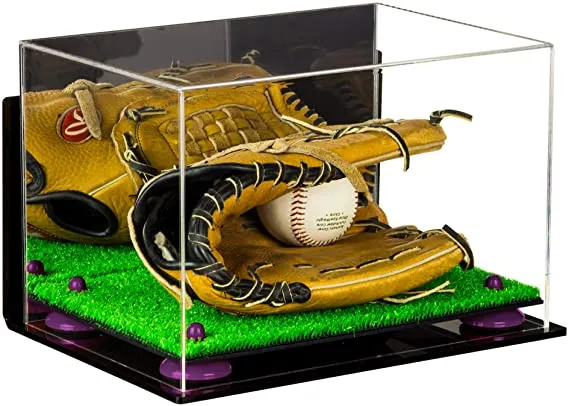 Acrylic Baseball Glove Display Case - Mirror Wall Mounts ((A018/V40))