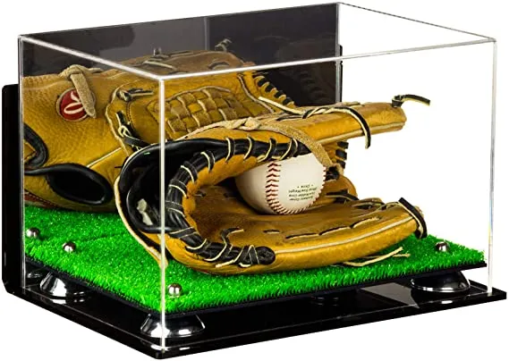 Acrylic Baseball Glove Display Case - Mirror Wall Mounts ((A018/V40))