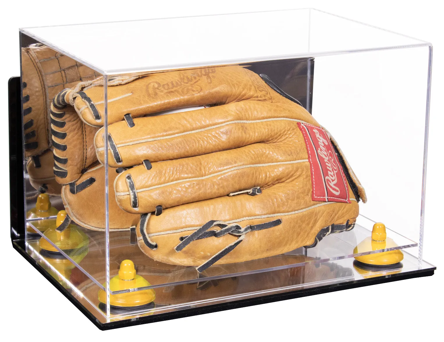 Acrylic Baseball Glove Display Case - Mirror Wall Mounts ((A018/V40))