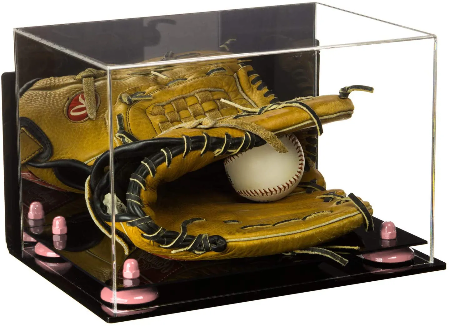 Acrylic Baseball Glove Display Case - Mirror Wall Mounts ((A018/V40))