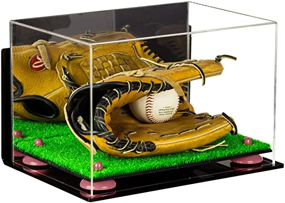 Acrylic Baseball Glove Display Case - Mirror Wall Mounts ((A018/V40))