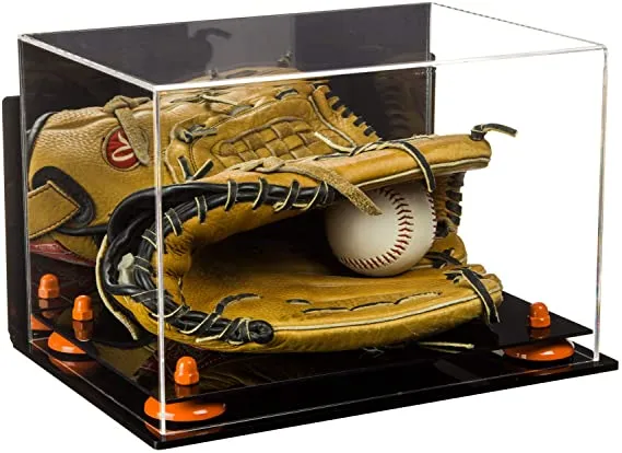 Acrylic Baseball Glove Display Case - Mirror Wall Mounts ((A018/V40))