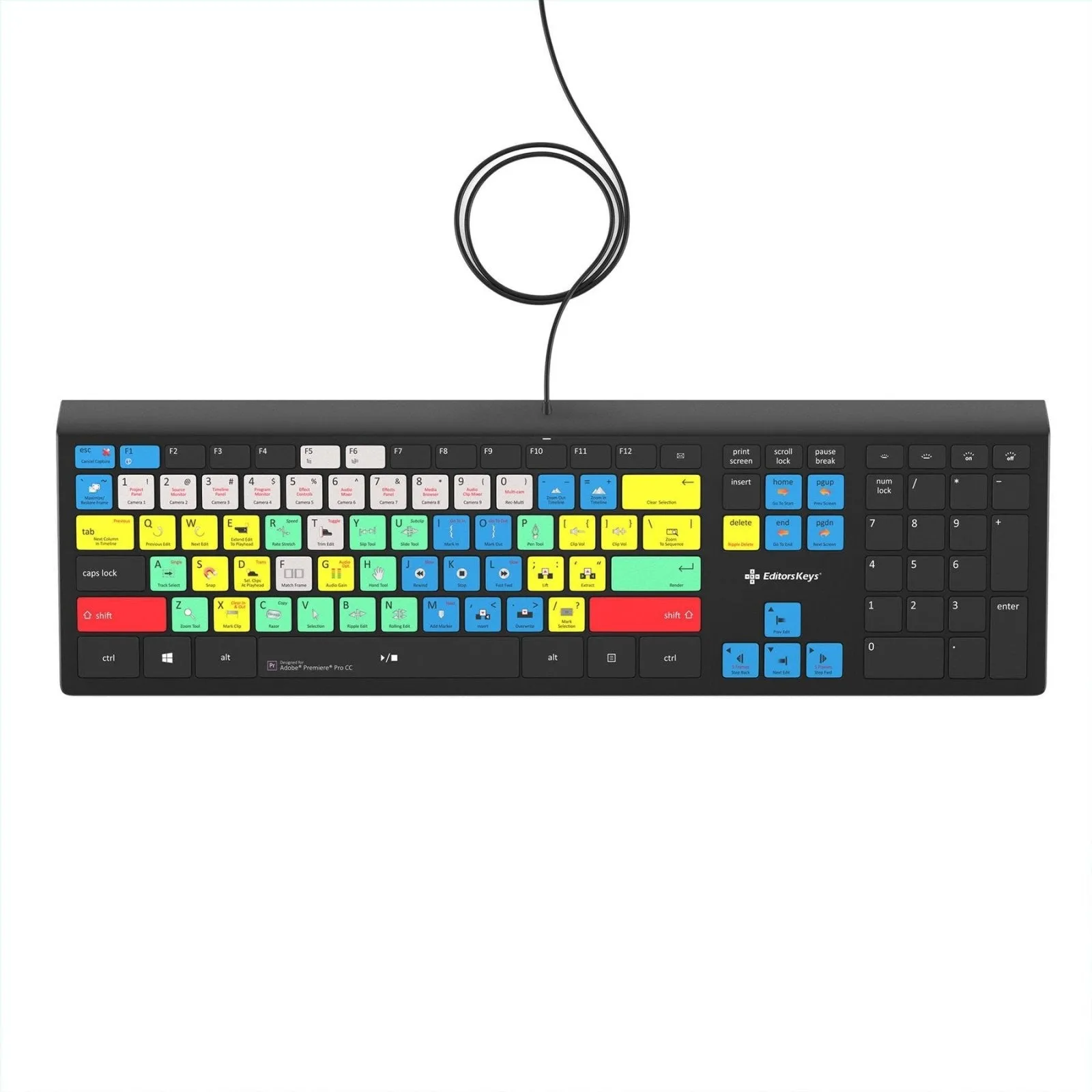 Adobe Premiere Pro Keyboard - Backlit - For Mac or PC