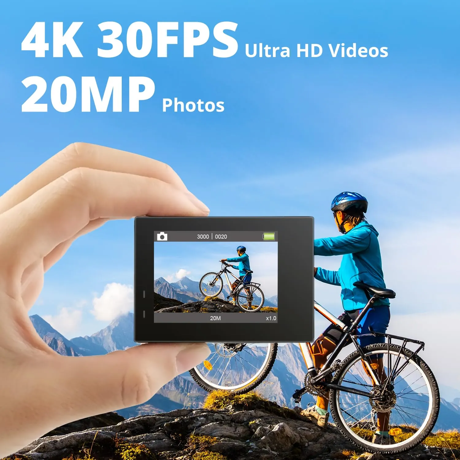 AKASO Brave 4 4K30fps 20MP WiFi Action Camera Ultra Hd