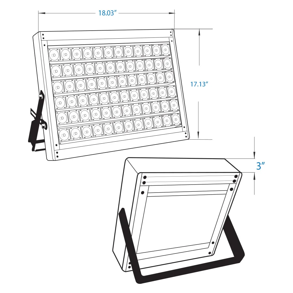 Aransas-Series Marine LED Flood Light - 400W