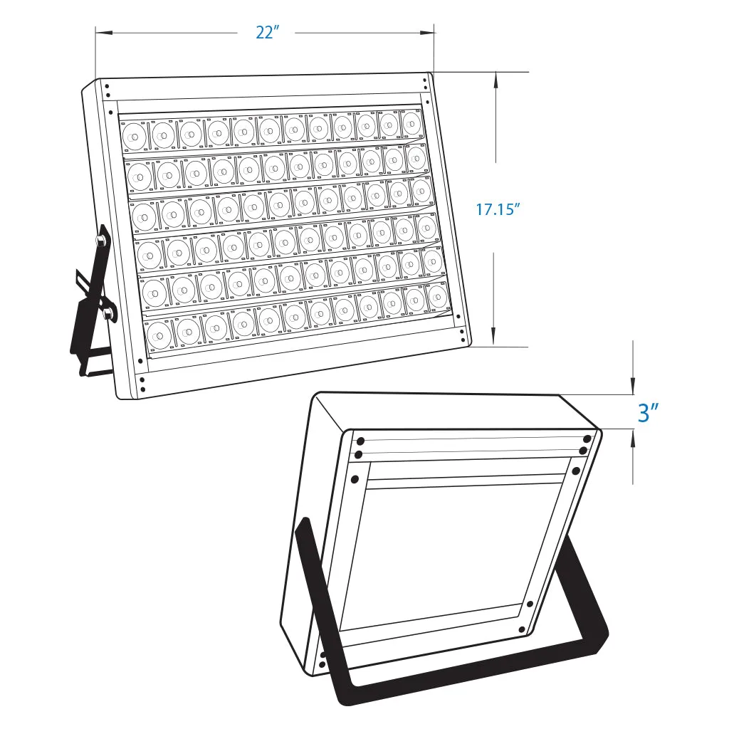 Aransas-Series Marine LED Flood Light - 500W