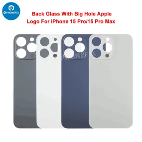 Back Cover Glass With Big Camera Hole For iPhone 15 Series