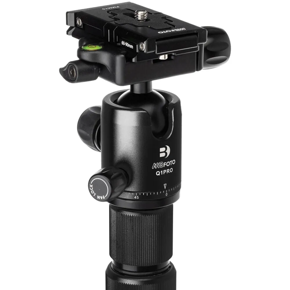 Benro MeFOTO RoadTrip Pro Aluminum Series 1 Travel Tripod with Ball Head and Monopod | Black