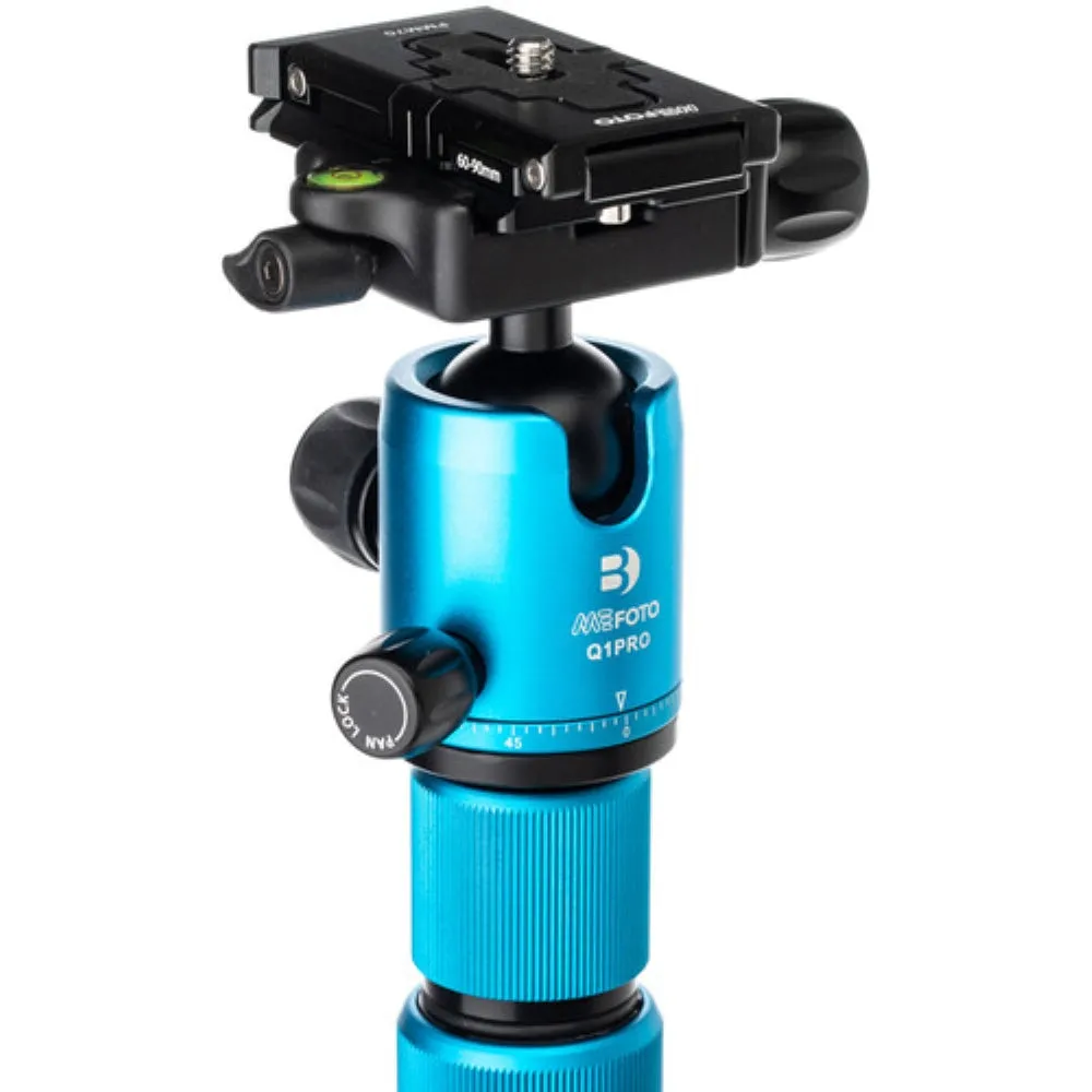 Benro MeFOTO RoadTrip Pro Aluminum Series 1 Travel Tripod with Ball Head and Monopod | Pacific Blue