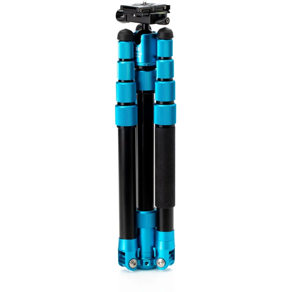 Benro MeFOTO RoadTrip Pro Aluminum Series 1 Travel Tripod with Ball Head and Monopod | Pacific Blue