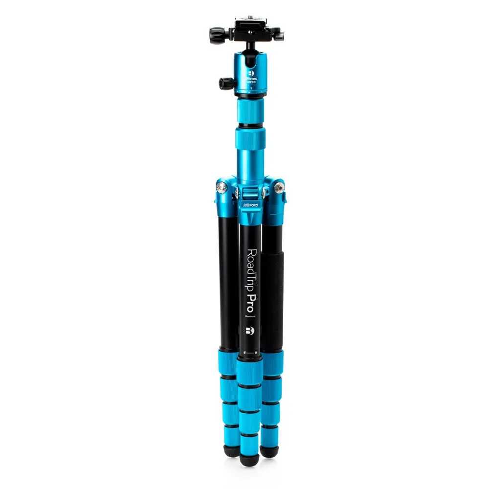 Benro MeFOTO RoadTrip Pro Aluminum Series 1 Travel Tripod with Ball Head and Monopod | Pacific Blue