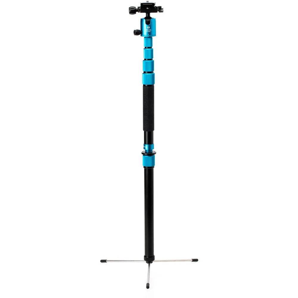 Benro MeFOTO RoadTrip Pro Aluminum Series 1 Travel Tripod with Ball Head and Monopod | Pacific Blue