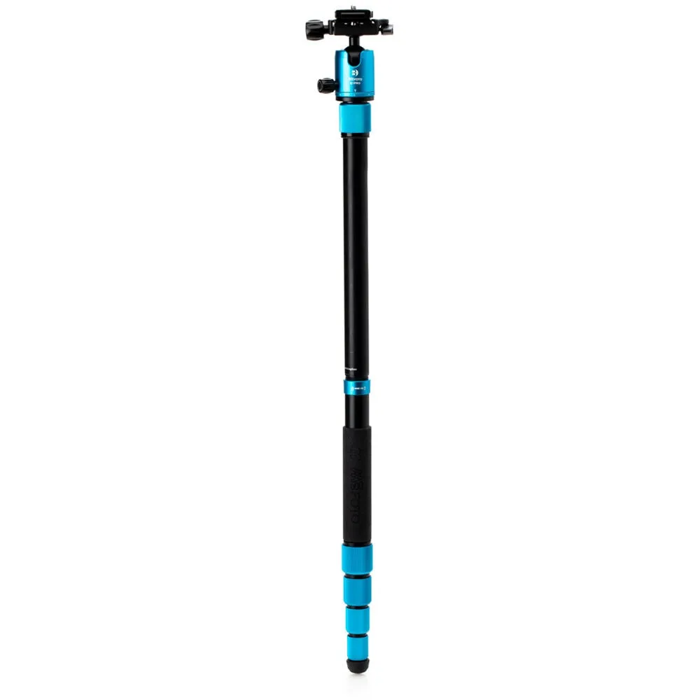 Benro MeFOTO RoadTrip Pro Aluminum Series 1 Travel Tripod with Ball Head and Monopod | Pacific Blue