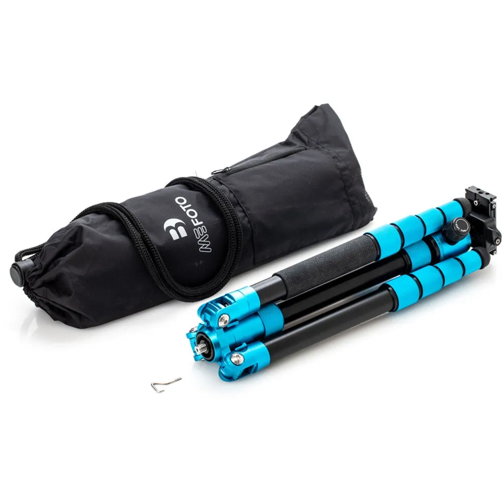 Benro MeFOTO RoadTrip Pro Aluminum Series 1 Travel Tripod with Ball Head and Monopod | Pacific Blue