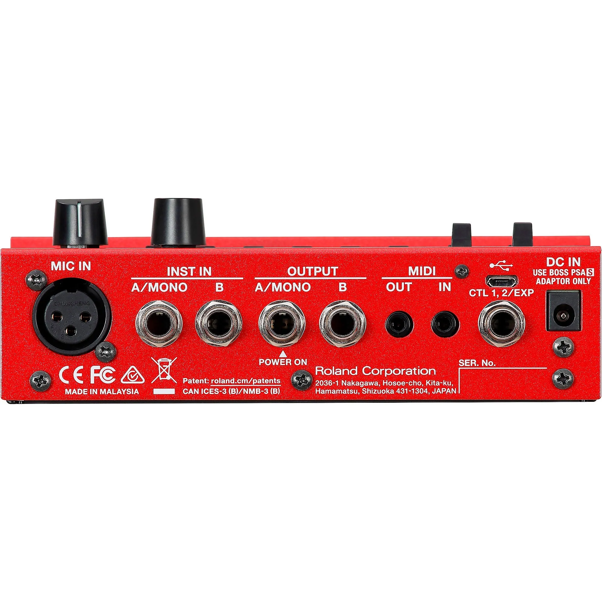 Boss RC-500 Loop Station Effects Pedal Red