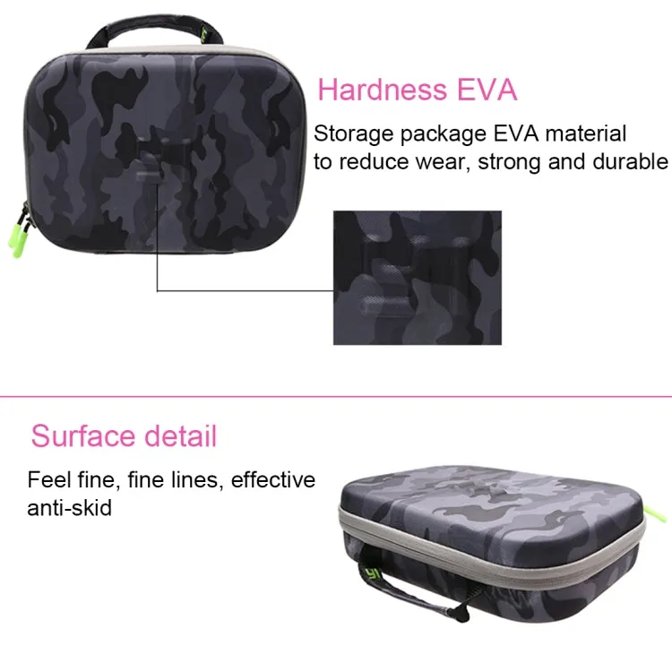 Camouflage Pattern EVA Shockproof Waterproof Portable Case forGoPro, Insta360, DJI and Other Action Cameras Accessories, Size: 27cm x 19cm x 7cm