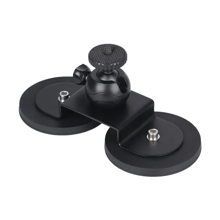 Car Suction Cup Mount Bracket for GoPro Hero11 Black / HERO10 Black / HERO9 Black / HERO8 Black /7 /6 /5 /5 Session /4 Session /4 /3  /3 /2 /1, Xiaoyi and Other Action Cameras, Size: L(Black)