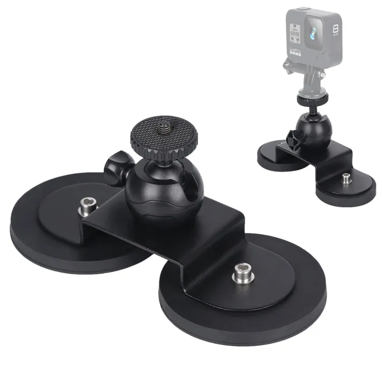 Car Suction Cup Mount Bracket for GoPro Hero11 Black / HERO10 Black / HERO9 Black / HERO8 Black /7 /6 /5 /5 Session /4 Session /4 /3  /3 /2 /1, Xiaoyi and Other Action Cameras, Size: L(Black)