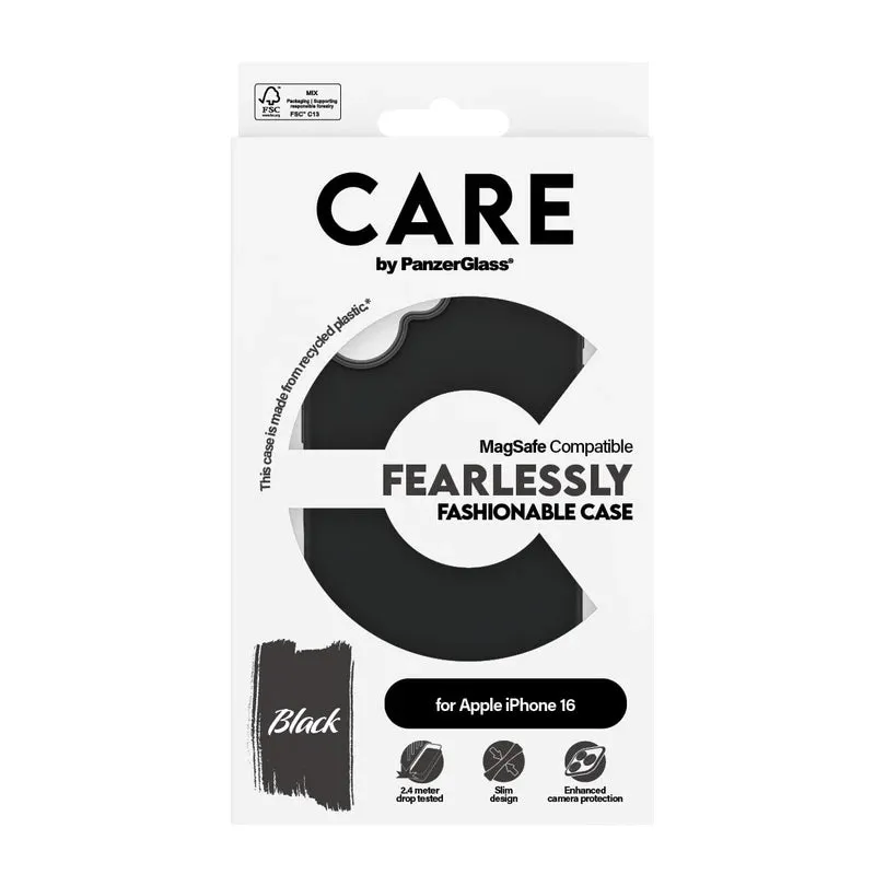 Care Fashionable Case Black w/ MagSafe for iPhone 16 Series