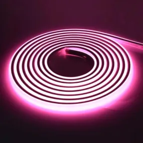 COB LED Strip Light Pink Neon Flex 220V 240V 288 LEDs/m IP65 with UK Plug