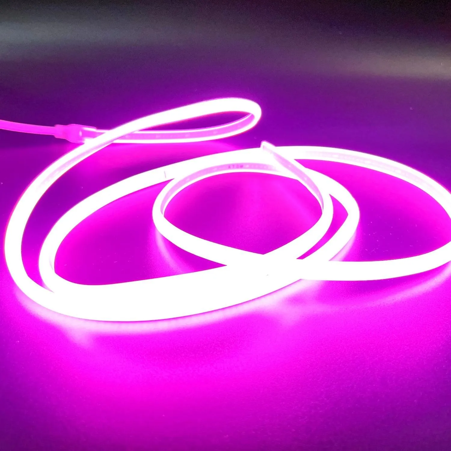 COB LED Strip Light Pink Neon Flex 220V 240V 288 LEDs/m IP65 with UK Plug