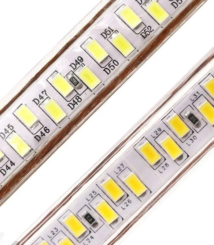 Cool White LED Strip 220V 240V 180LEDs/m SMD5730 IP65 with UK Plug