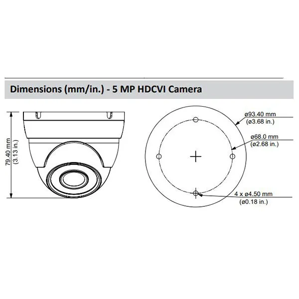 Dahua / HDCVI DVR Kit / 8 Channels / Penta-brid /  6 x 5MP, Mini Eyeball / 4K / DH-C785E63