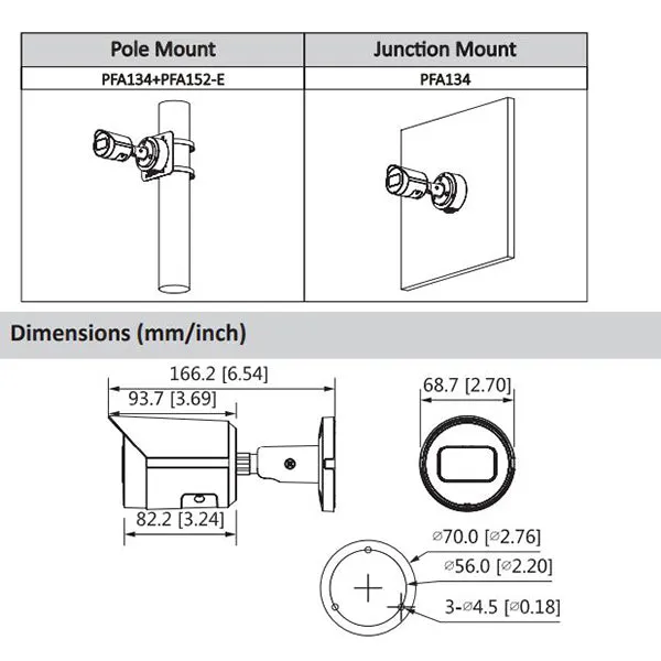 Dahua / IP / 4MP / Bullet Camera / Fixed / 2.8mm Lens / Outdoor / WDR / IP67 / 30m Smart IR / Starlight / 5 Year Warranty / DH-N42BD32