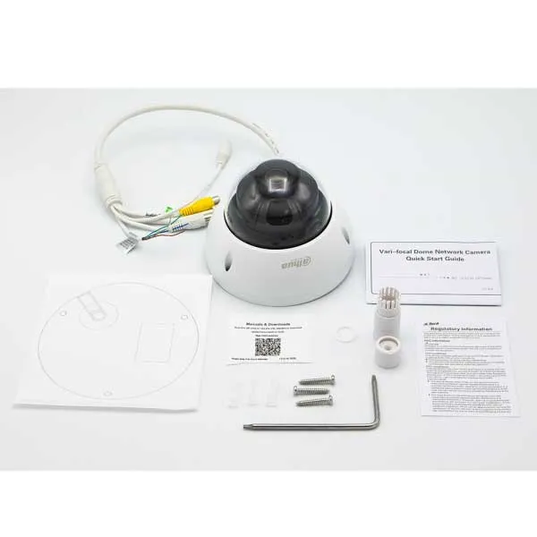 Dahua / IP / 4MP / Dome Camera / Fixed / 2.8mm Lens / Outdoor / WDR / IP67 / IK10 / 26m Smart IR / Starlight / 5 Year Warranty / DH-N45DM62