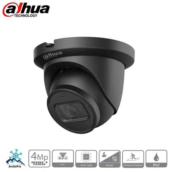 Dahua / IP / 4MP / Eyeball Camera / Fixed / 2.8mm Lens / Outdoor / WDR / IP67 / 50m IR / Starlight / ePoE / Built-in Microphone / Smart Motion Detection / 5 Year Warranty / DH-N43AJ52-B