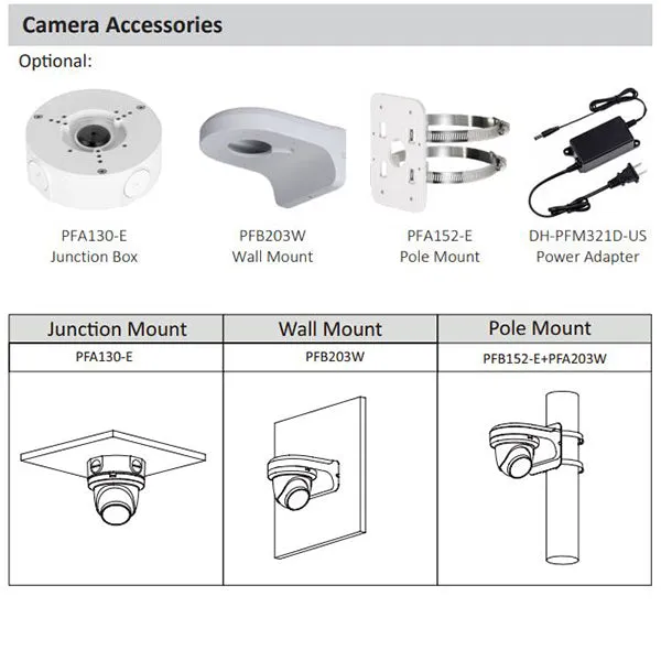 Dahua / IP Camera Kit / 4 x 4MP Mini Eyeball / 2.8mm Fixed Lens / 4-Channel / 4k NVR / 2TB HDD / IP67 / Starlight / DH-N444E42S