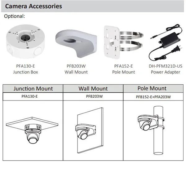 Dahua / IP Camera Kit / 6 x 4MP Mini Eyeball / 2.8mm Fixed Lens / 8-Channel / 4k NVR / 2TB HDD / IP67 / Starlight / 5 Year Warranty / DH-N484E62S